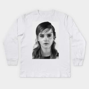 Emma Watson Kids Long Sleeve T-Shirt